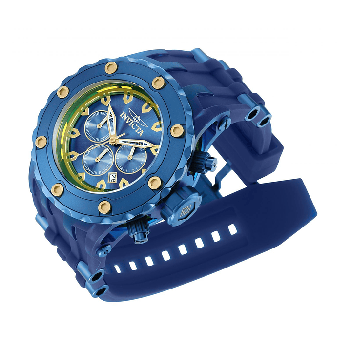 RELOJ DEPORTIVO PARA HOMBRE INVICTA SUBAQUA 34264 - AZUL, ORO 2
