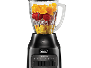 Oster® Licuadora, con Vaso de Vidrio Refractario Boroclass®