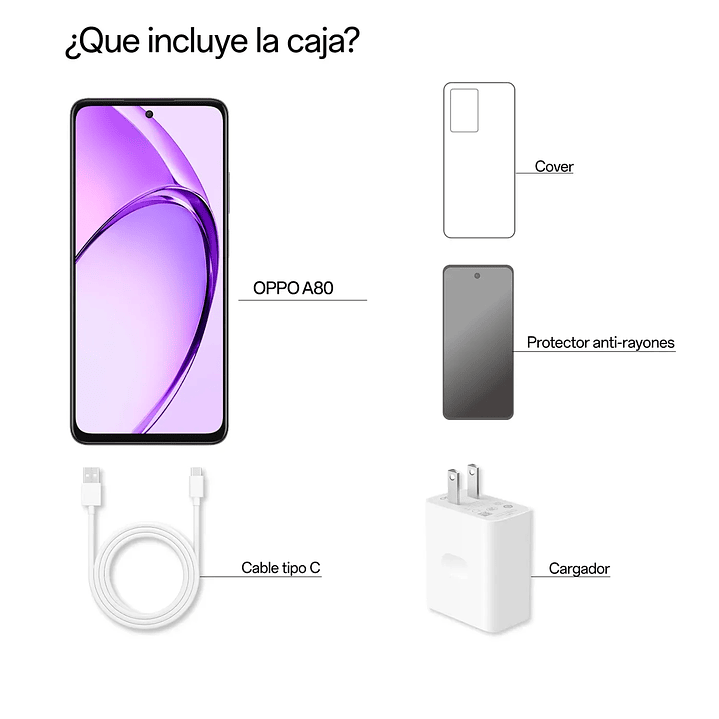 Celular OPPO A80 256GB 5G Morado 3