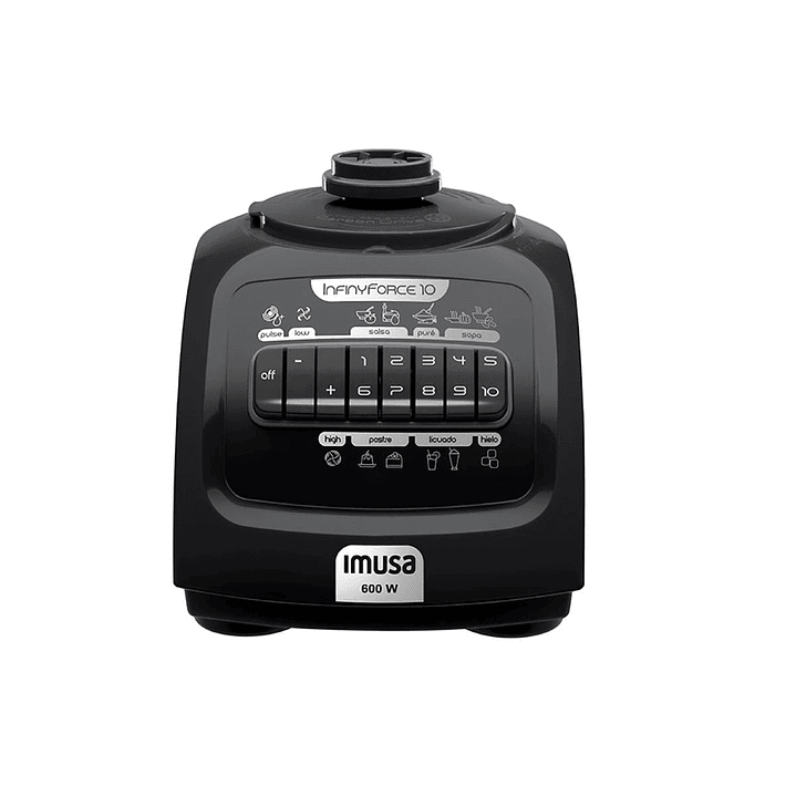 Licuadora IMUSA Infiny Force 10 Velocidades Negro 5