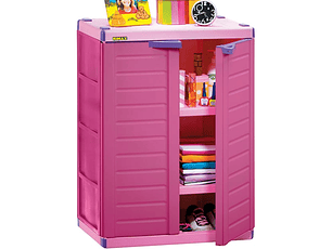 Armario Infantil 2 Puertas 94x45x65 cm Rosado
