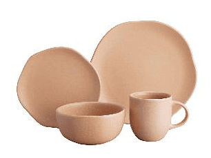 Vajilla Corona Areia 4 Puestos 16 Piezas