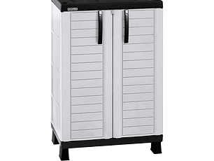 Armario Mediano Barú Gris Hielo- Negro