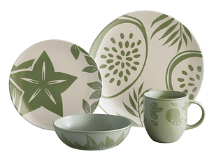 Vajilla Corona Frutto 4 Puestos 16 Piezas