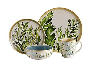 Vajilla Corona Siena 4 puestos 16 piezas