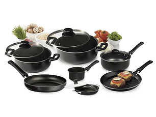 Batería antiadherente económica de 11 piezas