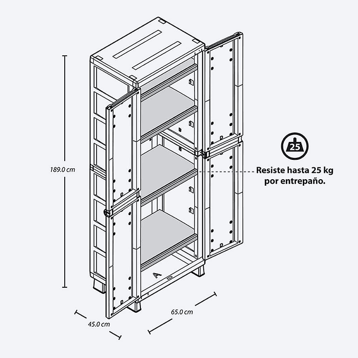 Combo Cocina Barú (Armario Grande + Armario Mediano) 4