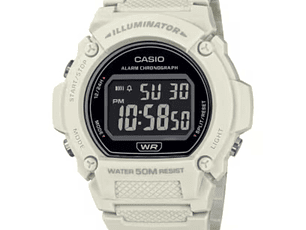 RELOJ DEPORTIVO PARA HOMBRE CASIO W-219HC-8BV W-219HC-8BV - BLANCO