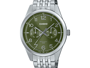 RELOJ  PARA HOMBRE CASIO MTP-E340D-3AV MTP-E340D-3AV - PLATEADO