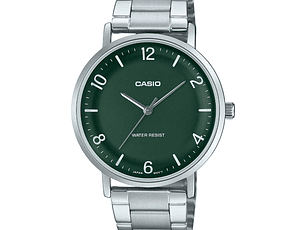 RELOJ  PARA HOMBRE CASIO ENTICER MENS MTP-VT03D-3BDF - PLATEADO