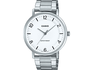 RELOJ  PARA HOMBRE CASIO VINTAGE MTP-VT03D-7BDF - PLATEADO