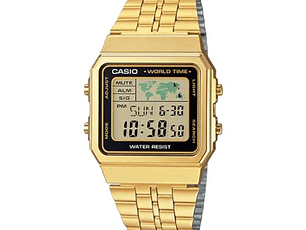 RELOJ  PARA HOMBRE CASIO  A_500WGA_1 - DORADO