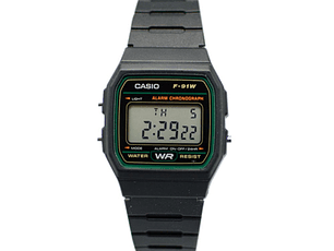 RELOJ DEPORTIVO PARA HOMBRE CASIO  F91W_3DG - NEGRO