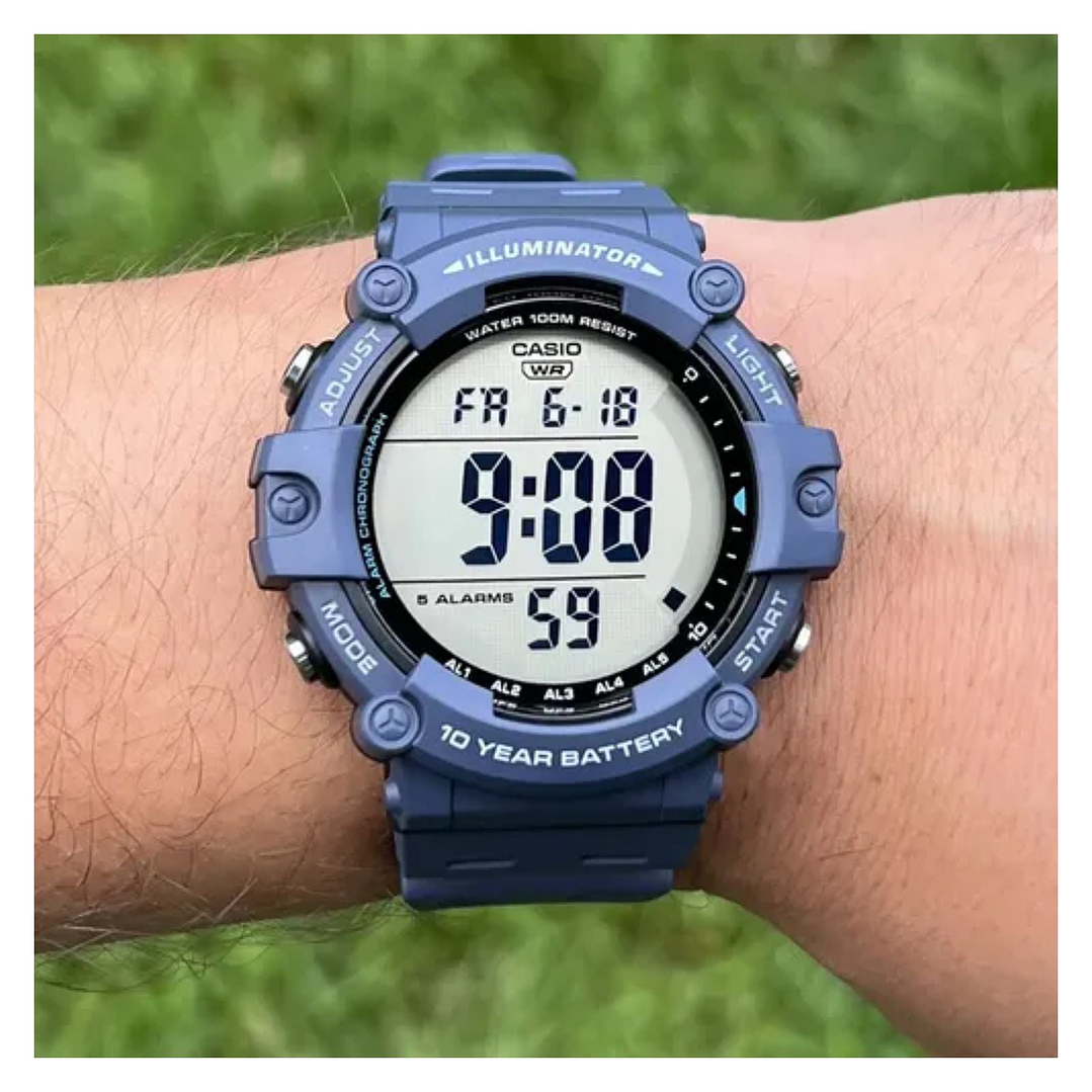 RELOJ DEPORTIVO PARA HOMBRE CASIO ESTÁNDAR AE-1500WH-2AV - AZUL 3