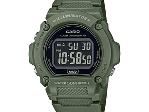 RELOJ  PARA HOMBRE CASÍO ILLUMINATOR W219HC-3BVDF - VERDE