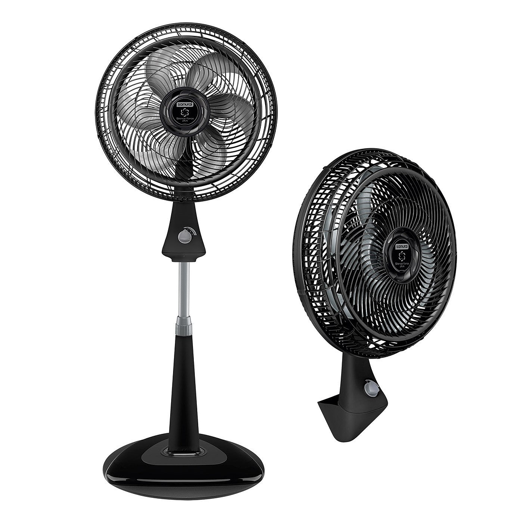 Ventilador Silence Force Plus 2 En 1 Negro / Samurai 1