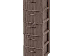 Cajonero 5 Niveles Mocca Línea Crochet / MQ