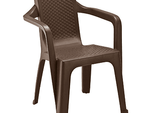 Silla Eterna Con Brazos Wengué / Rimax