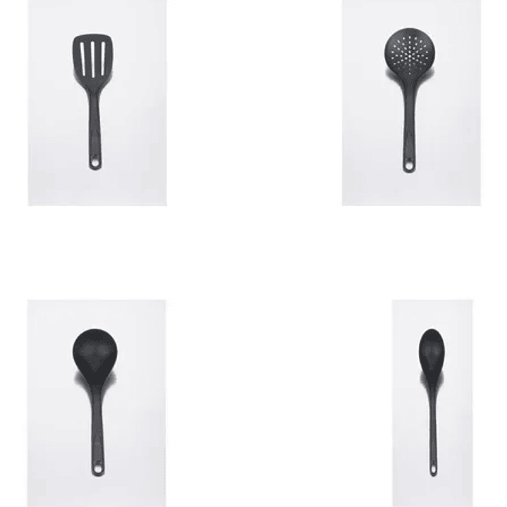 Juego x 4 Utensilios Negro Esencial / Imusa 2