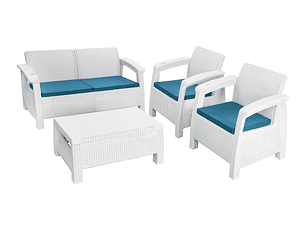 Juego de Sala Ferrara Confort Blanca / MQ