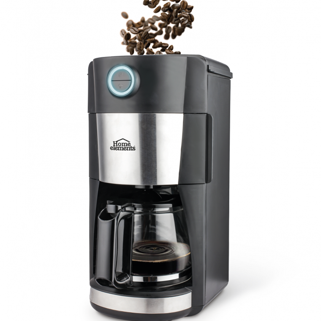 Cafetera Con Moledor De Café 12 Tazas / Home Elements 2
