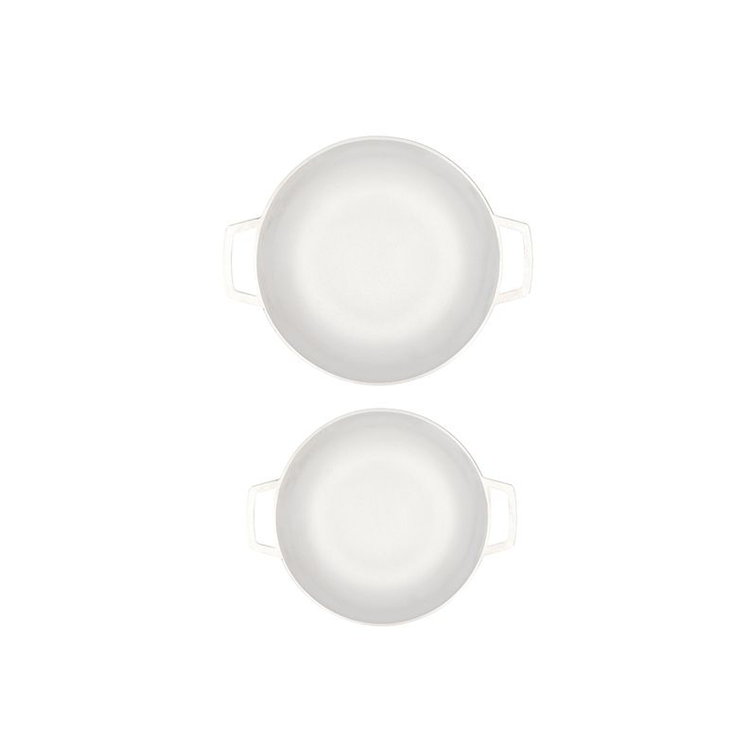 Set de 2 Calderos IMUSA Natural 22- 24 cm Tapa de Vidrio 3