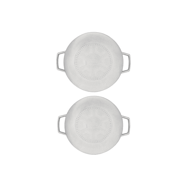 Set de 2 Calderos IMUSA Natural 22- 24 cm Tapa de Vidrio 4