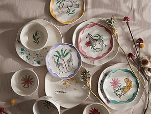 Vajilla Corona 4 Puestos 12 Piezas Mundos Imaginarios By Meli Arbelaez