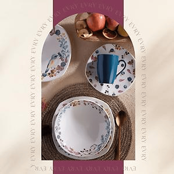 Vajilla Corona Evry 4 puestos 16 Piezas 3