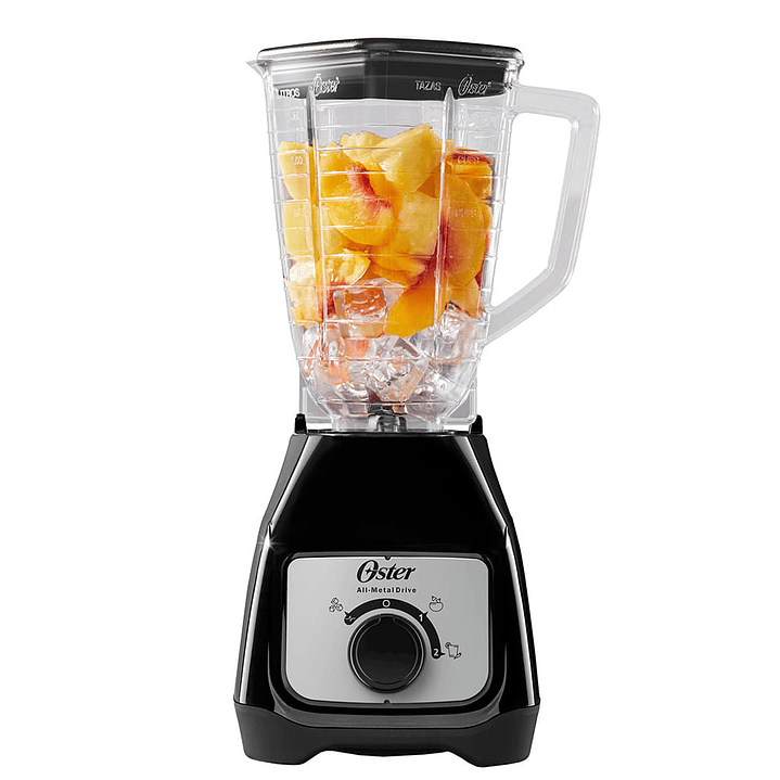 Oster® Licuadora, con Control de Perilla, 2 Velocidades más Pulso, con Vaso de Plástico, 800 W 1