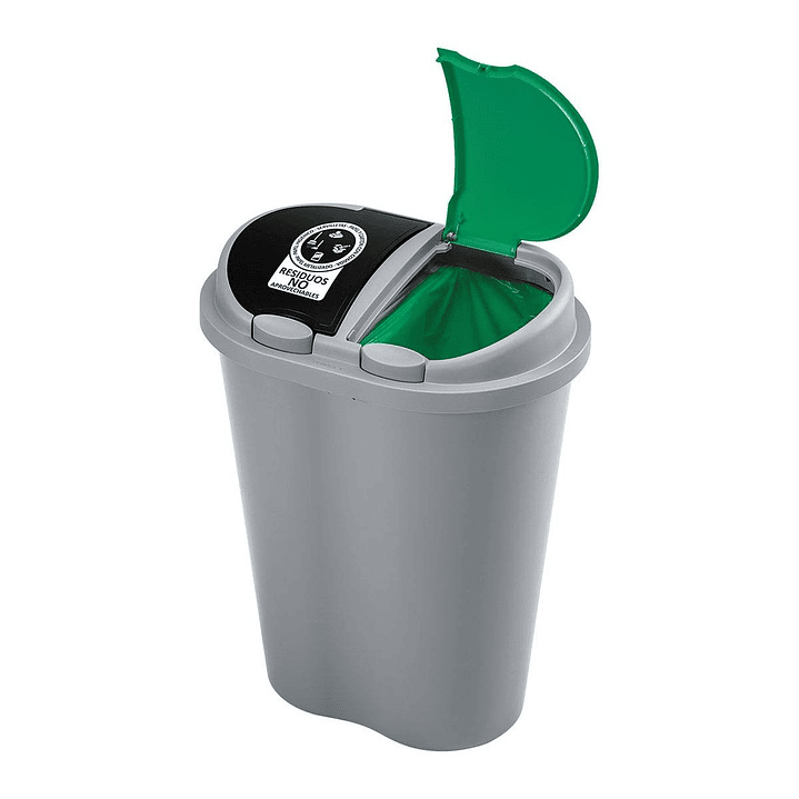 Basurero Manejo de Residuos 50 Litros Doble / Rimax 2