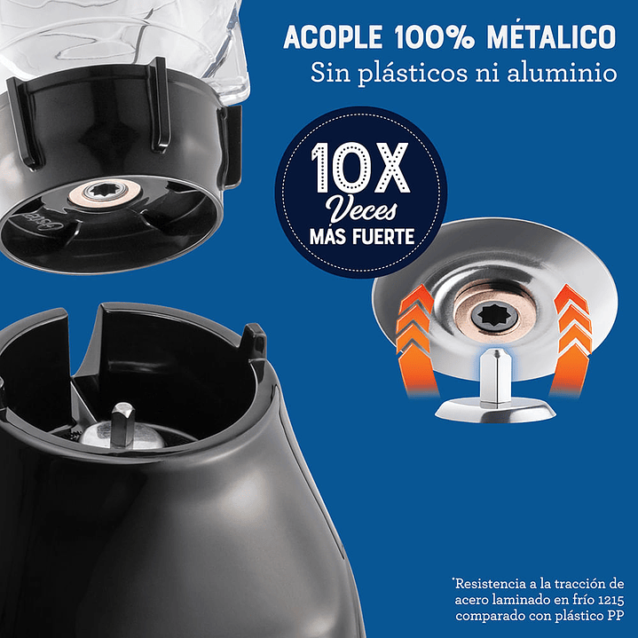 Oster® Licuadora, con Control de Perilla, 2 Velocidades más Pulso, con Vaso de Plástico, 800 W 6