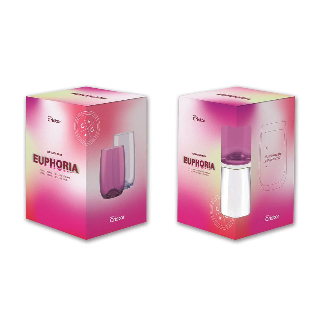 Set Euphoria Vasos Agua x 8 unidades 5