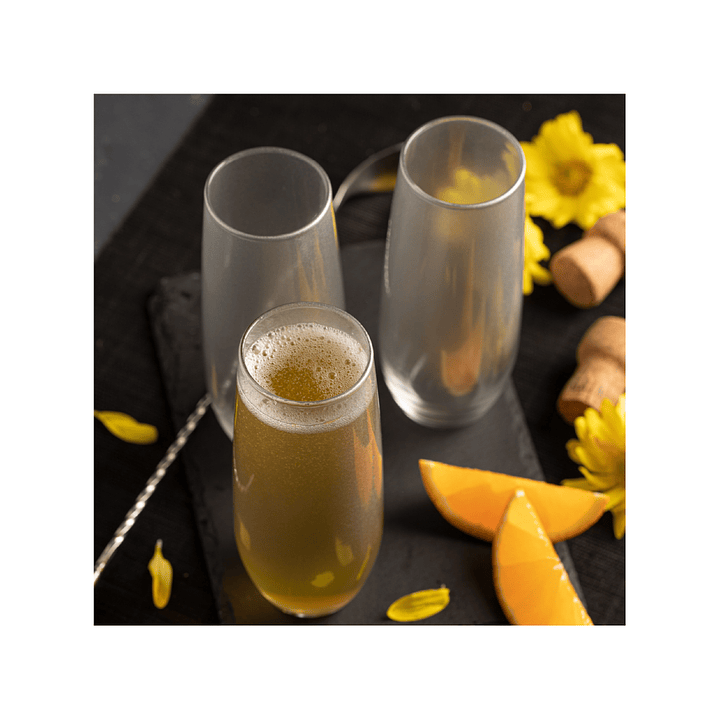 Set Live Vaso Champaña Stemless X 4 Unidades 2