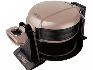 Waflera Estilo Belga Giratoria Doble Dorada / Black and Decker