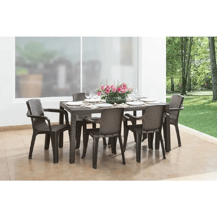 Combo Mesa Eterna Familiar + 6 Sillas Eternas con Brazos / Rimax 2