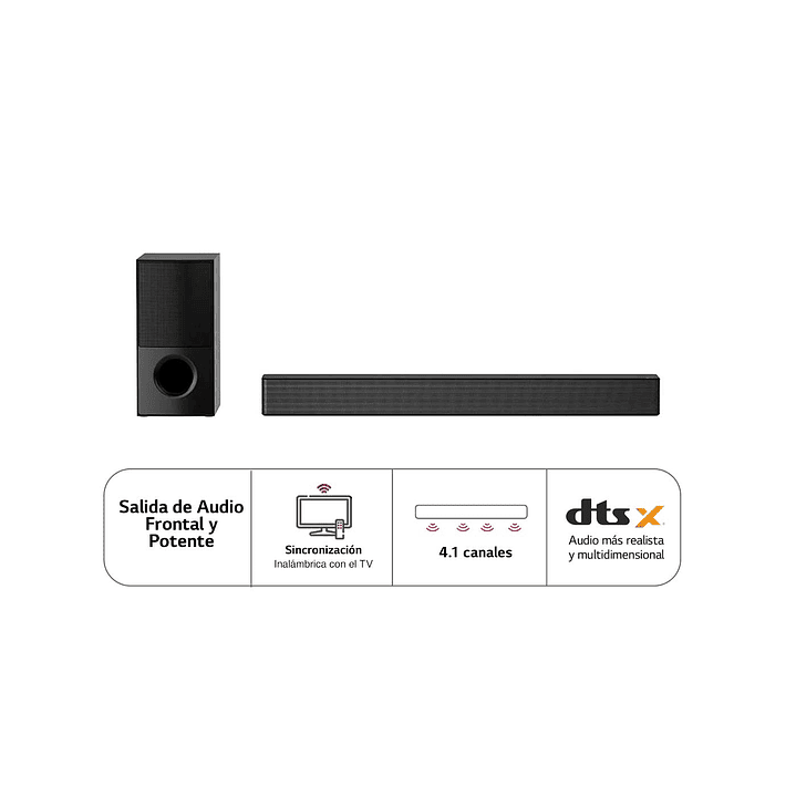 Barra de Sonido LG SNH5 Negro 6