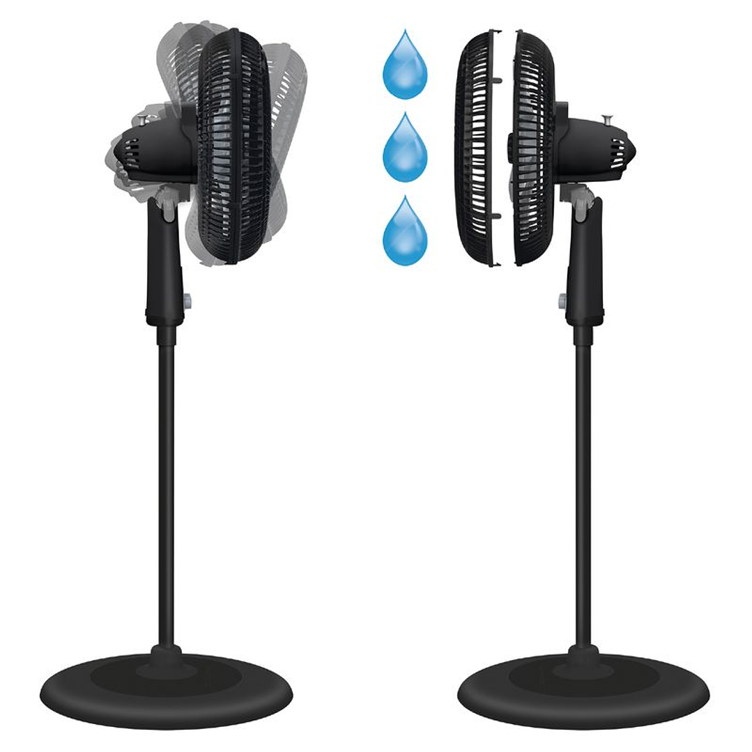 Ventilador de pedestal SAMURAI Air Power Negro 2