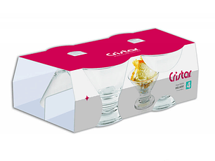 Copa Helado Fiesta Canastilla x 4 Unidades