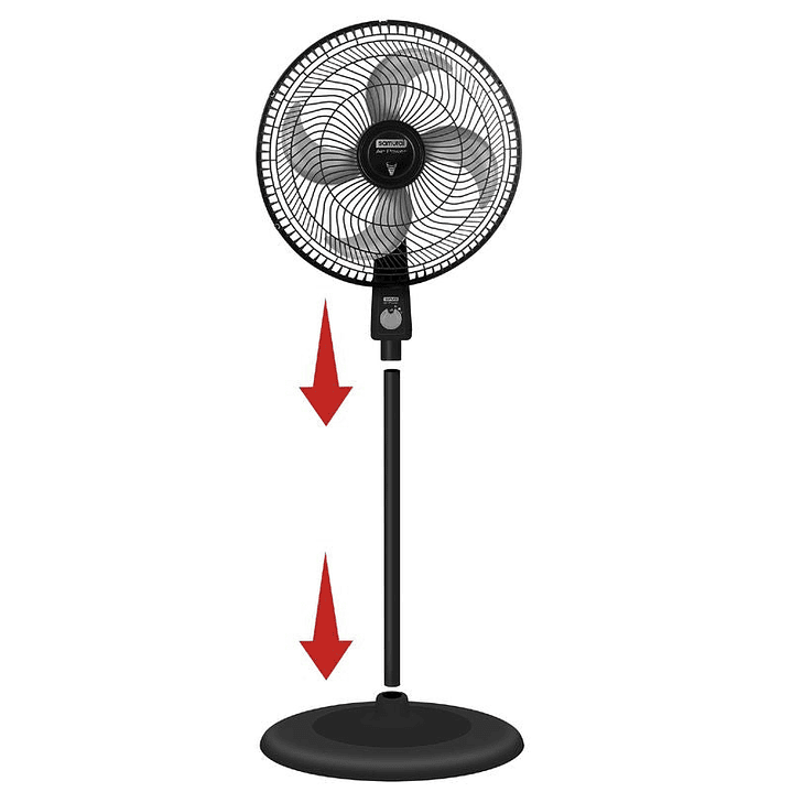 Ventilador de pedestal SAMURAI Air Power Negro 7