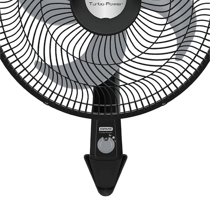 Ventilador SAMURAI Turbo Power Pared Negro 4