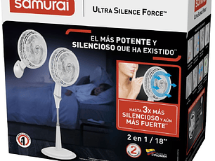 Ventilador SAMURAI Ultra Silence Force 2en1 blanco
