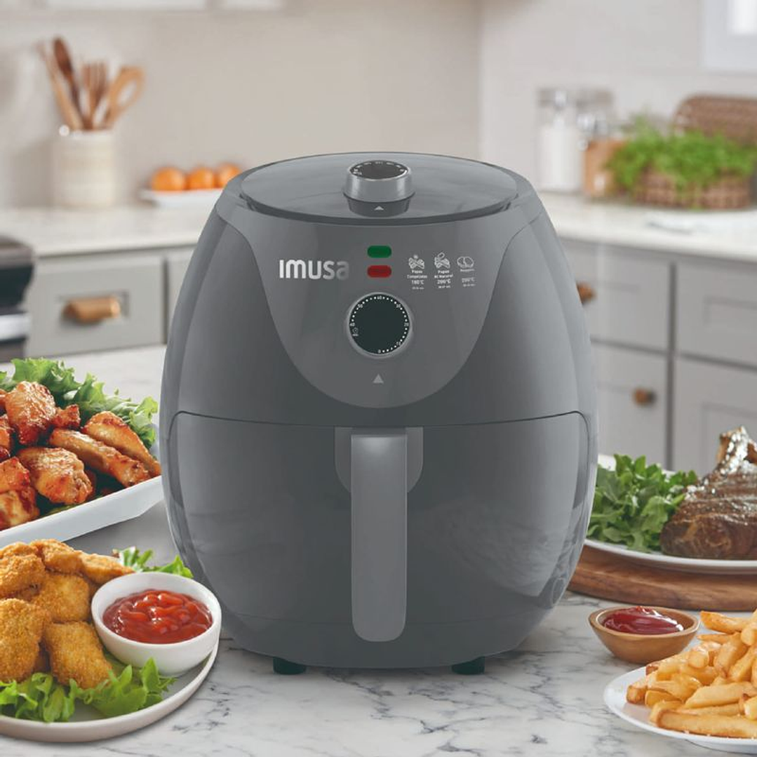 Freidora de Aire IMUSA Airfryer Esencial 3,2 Litros gris 6