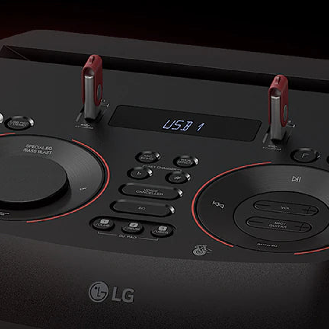 Minicomponente LG XBOOM RNC9 1800 Watts Negro Torre de Sonido 5