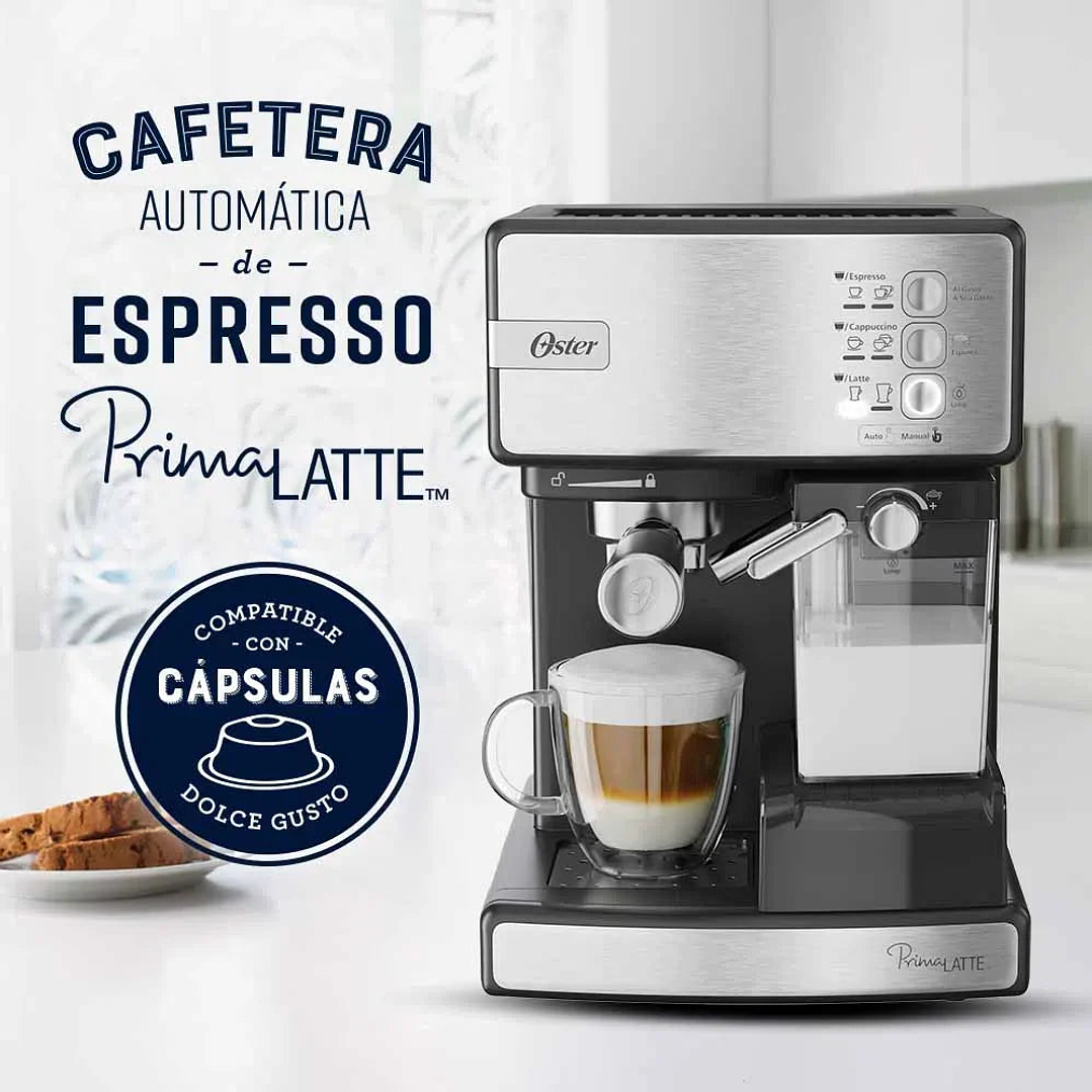 Cafetera Automática de Espresso PrimaLatte™ Plateada / Oster 2