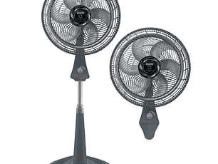 Ventilador Silence Force Plus 2 En 1 Gris / Samurai