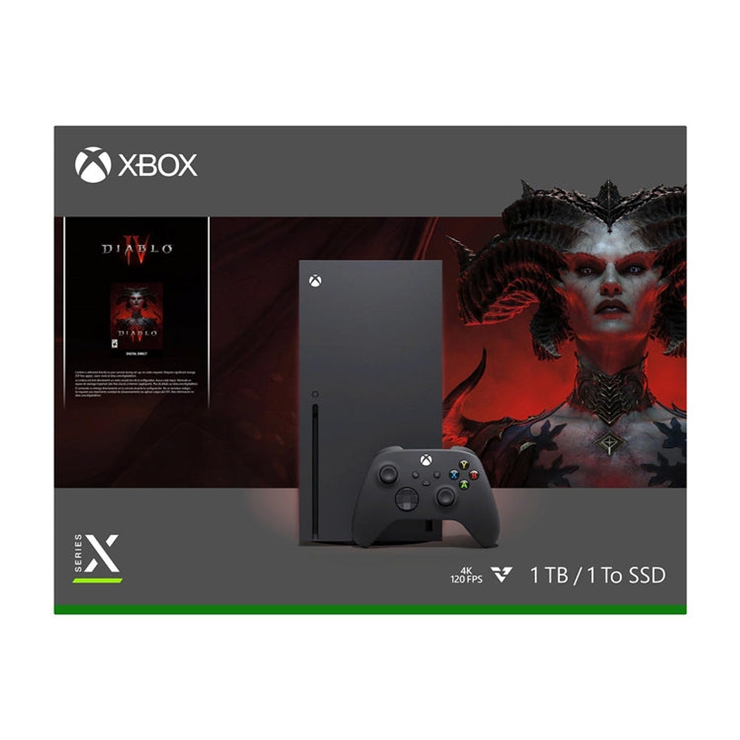 Consola XBOX Series X + 1 Control Inalámbrico + Paquete Juego Digital Diablo IV 7