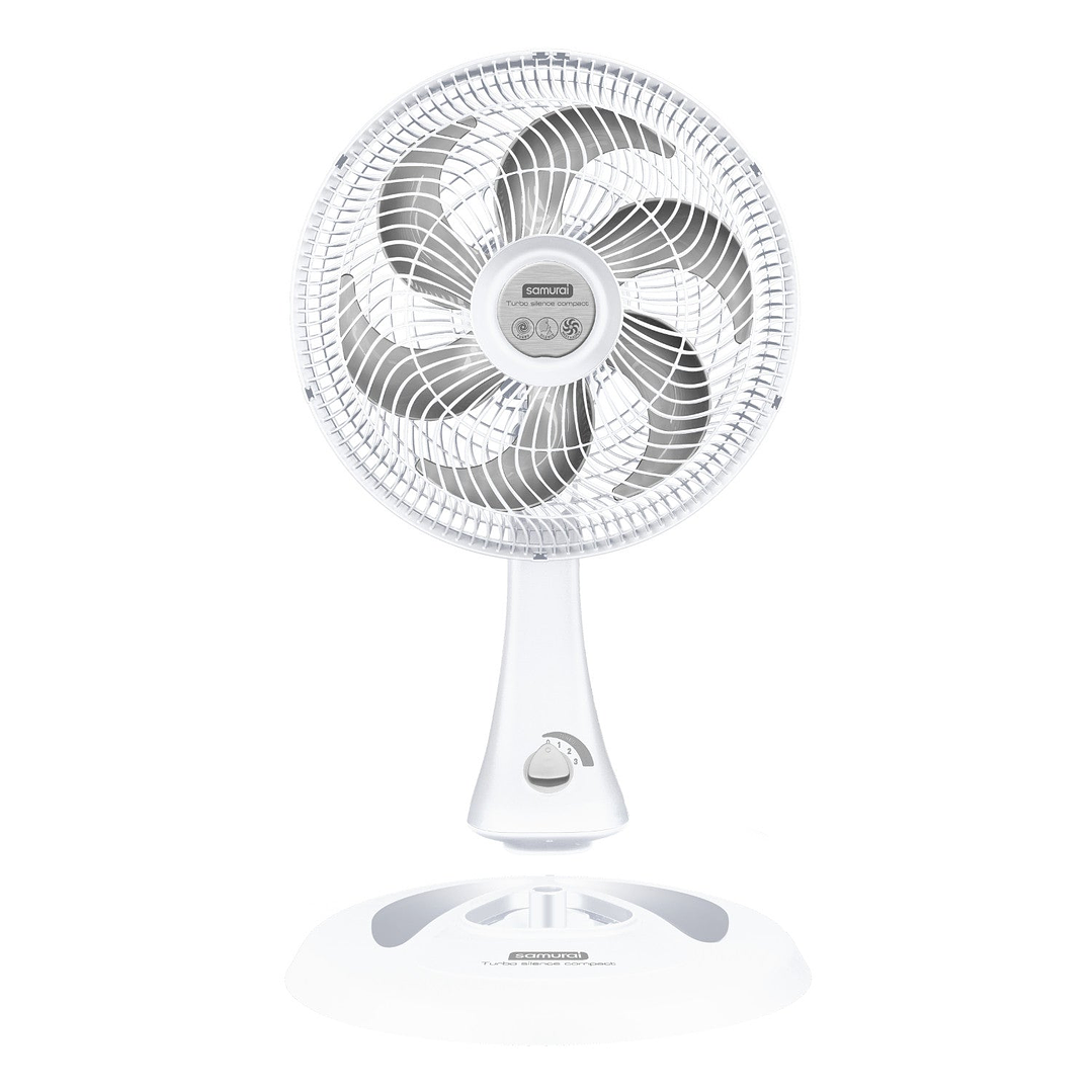 Ventilador Turbo Silence Compact 2 en 1 Blanco / Samurai 3