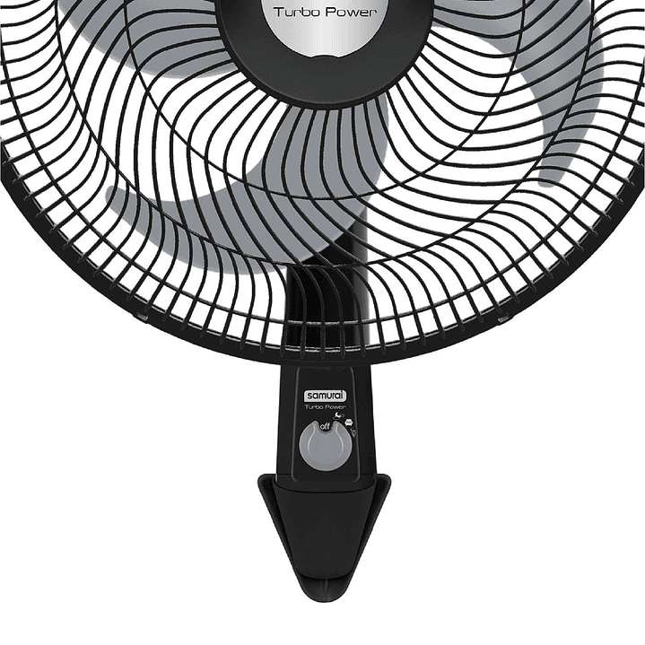 Ventilador Turbo Power Pared Negro / Samurai 3
