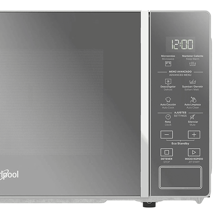 Horno Microondas 0.7 Pulgadas  20 Litros Digital Negro / Whirlpool 3
